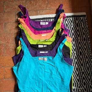 Chico’s Size 3 Tank Top Bundle | Colorful Stretch Camis | EUC